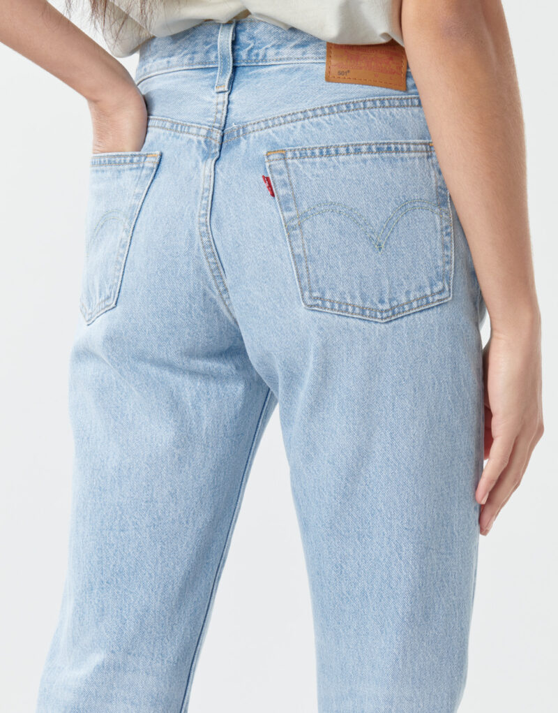Jeans boyfriend Levis 501 CROP Blu Jeans boyfriend Donna - 5