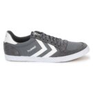 hummel TEN STAR LOW CANVAS Graue Damen-Sneaker - Gr&ouml;&szlig;e 2