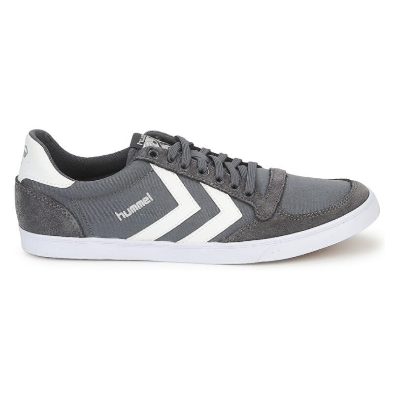 hummel TEN STAR LOW CANVAS Graue Damen-Sneaker - Gr&ouml;&szlig;e 2