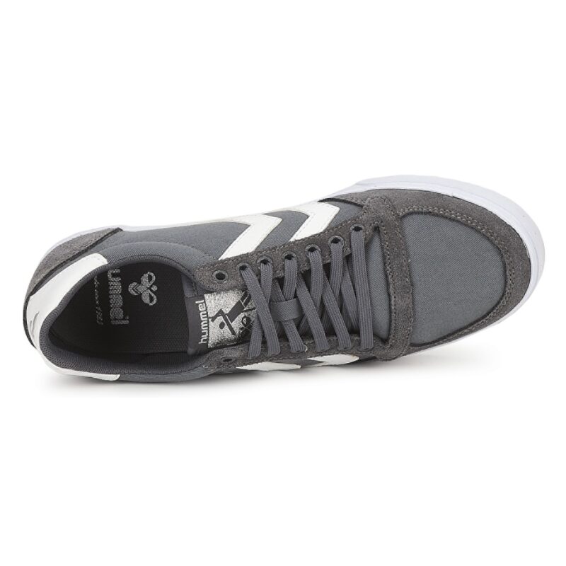 hummel TEN STAR LOW CANVAS Graue Damen-Sneaker - Gr&ouml;&szlig;e 6