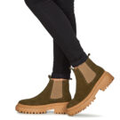 Casual Attitude TIBANKS Khaki Women's Ankle Boots - 8