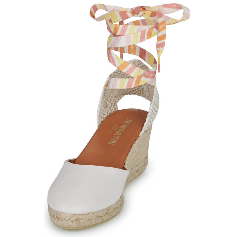 JB Martin VISALIA Wei&szlig;e Espadrilles f&uuml;r Damen - Gr&ouml;&szlig;e 3