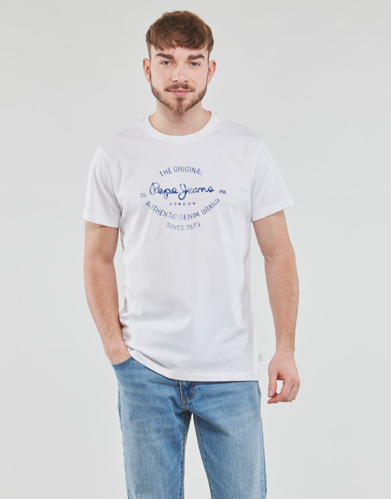 T-Shirt Pepe jeans RIGLEY Wei&szlig; T-Shirt mit kurzen &Auml;rmeln Herren - 2