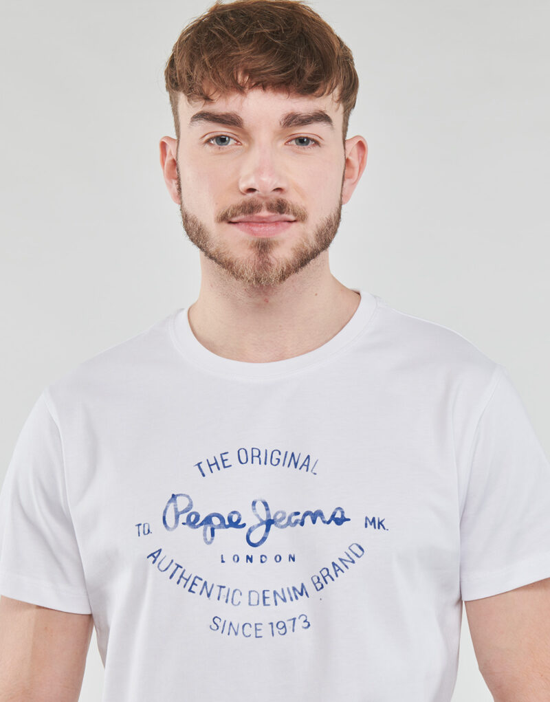 T-Shirt Pepe jeans RIGLEY Wei&szlig; T-Shirt mit kurzen &Auml;rmeln Herren - 5