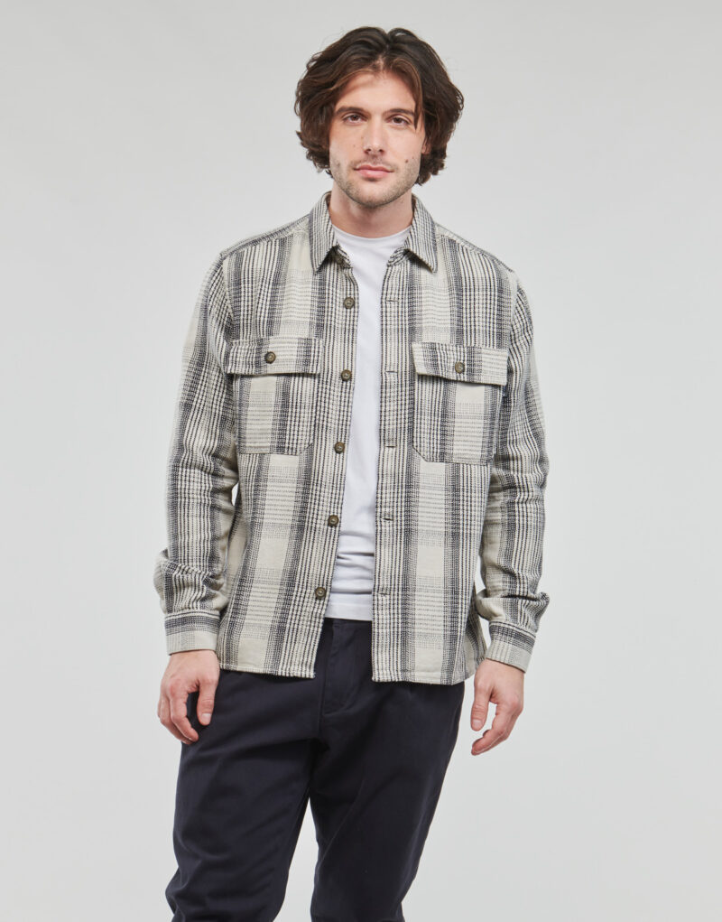 Camicia a maniche lunghe Only & Sons ONSSCOTT LS CHECK FLANNEL OVERSHIRT 4162 Multicolore Camicie a maniche lunghe Uomo - 2