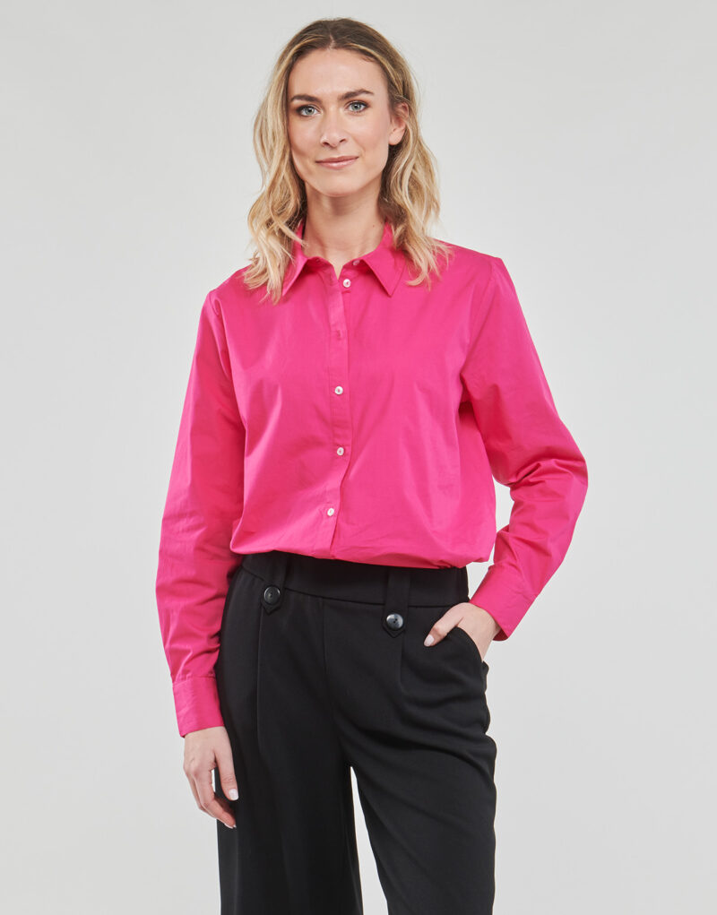 Camicia Only ONLCURLY LS SHIRT WVN Rosa Camicie Donna - 2