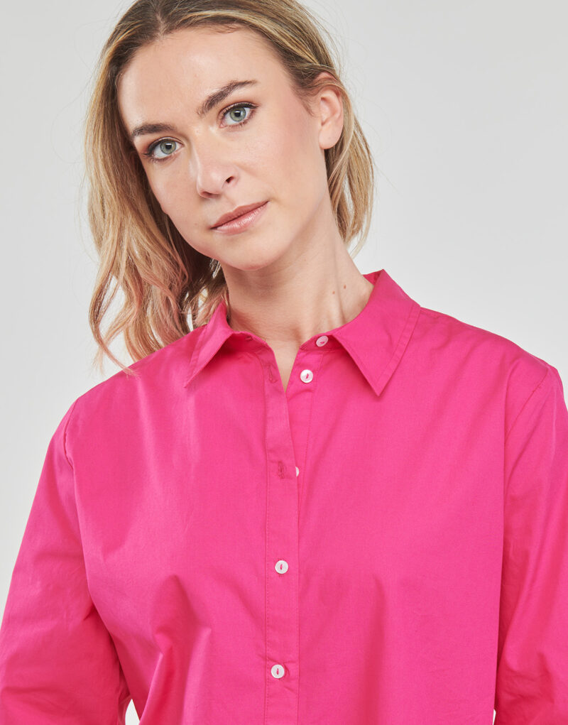 Camicia Only ONLCURLY LS SHIRT WVN Rosa Camicie Donna - 5