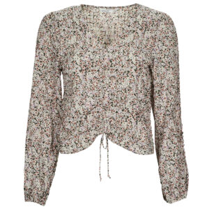 Camicetta  Only  ONLHEIDI L/S RUCHING TOP  Multicolore -  Camicette Donna