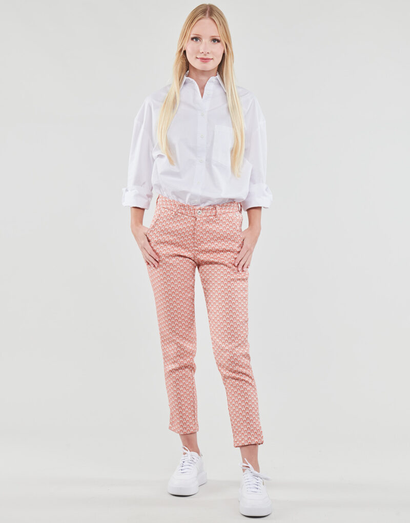 Pantaloni slim Freeman T.Porter ADELIE PALMITA Rosa Pantaloni slim Donna - 2