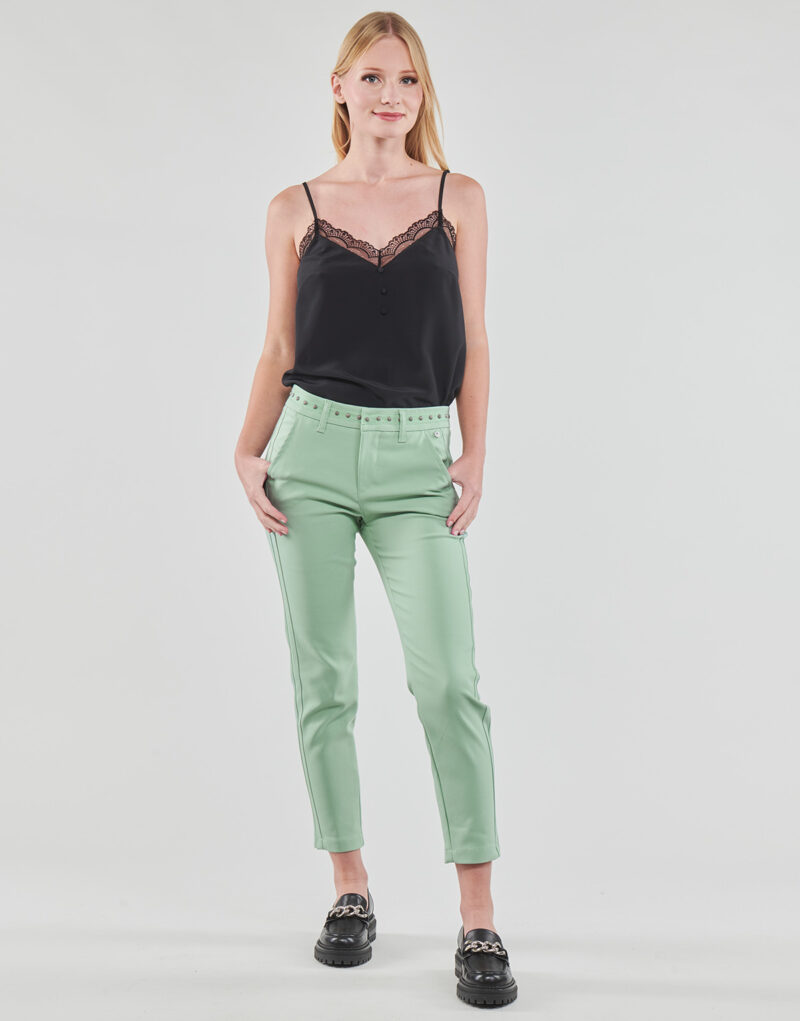Pantaloni slim Freeman T.Porter CLAUDIA POLYNEO Verde Pantaloni slim Donna - 2