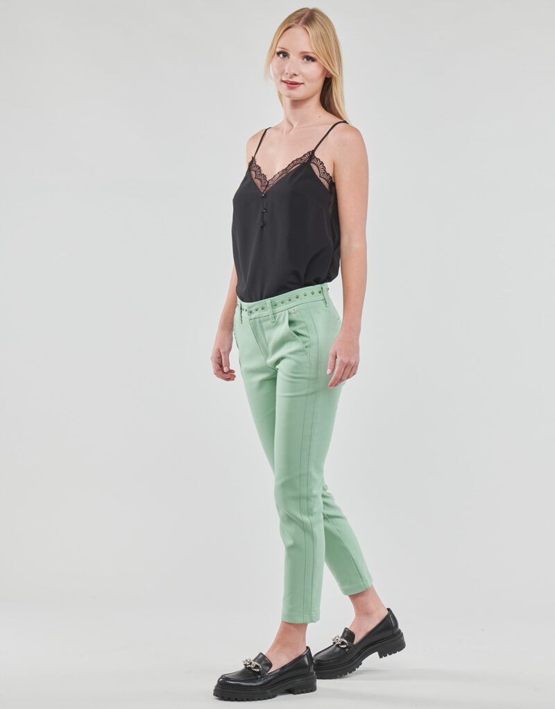 Pantaloni slim Freeman T.Porter CLAUDIA POLYNEO Verde Pantaloni slim Donna - 3