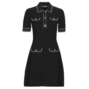 Abito corto  MICHAEL Michael Kors  ECO POP STCH BUTTON DRS  Nero -  Abiti corti Donna