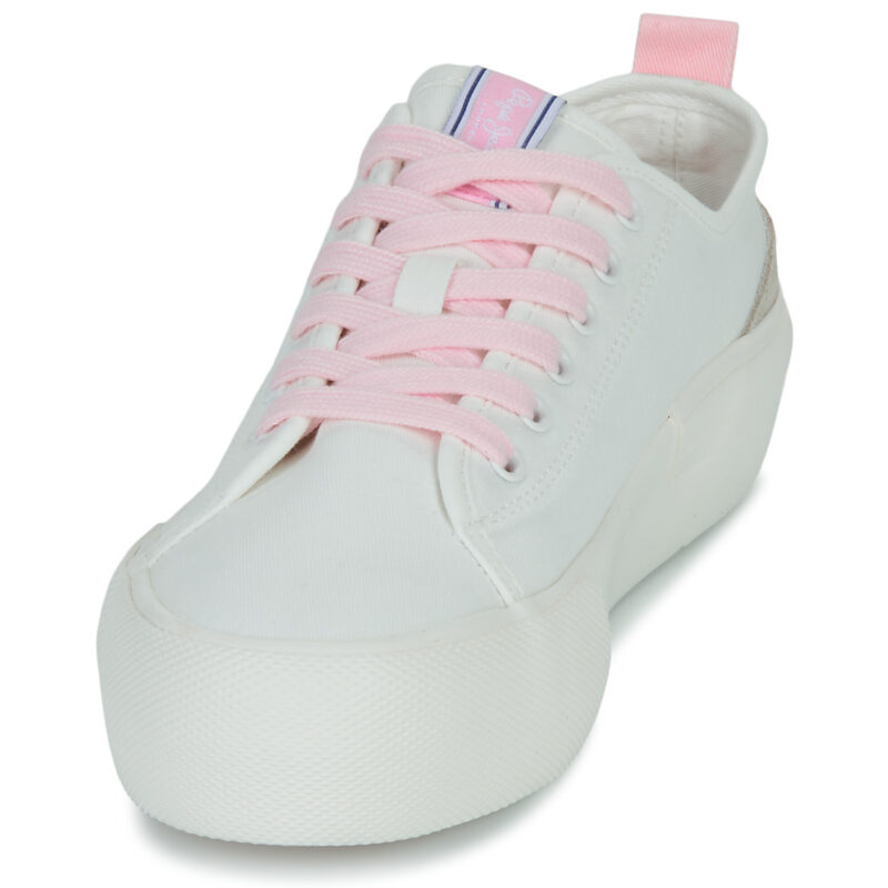 Pepe jeans ALLEN FLAG COLOR W Wei&szlig; Niedrige Sneaker Damen - 3