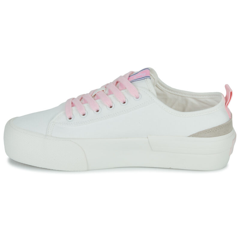 Pepe jeans ALLEN FLAG COLOR W Wei&szlig; Niedrige Sneaker Damen - 4