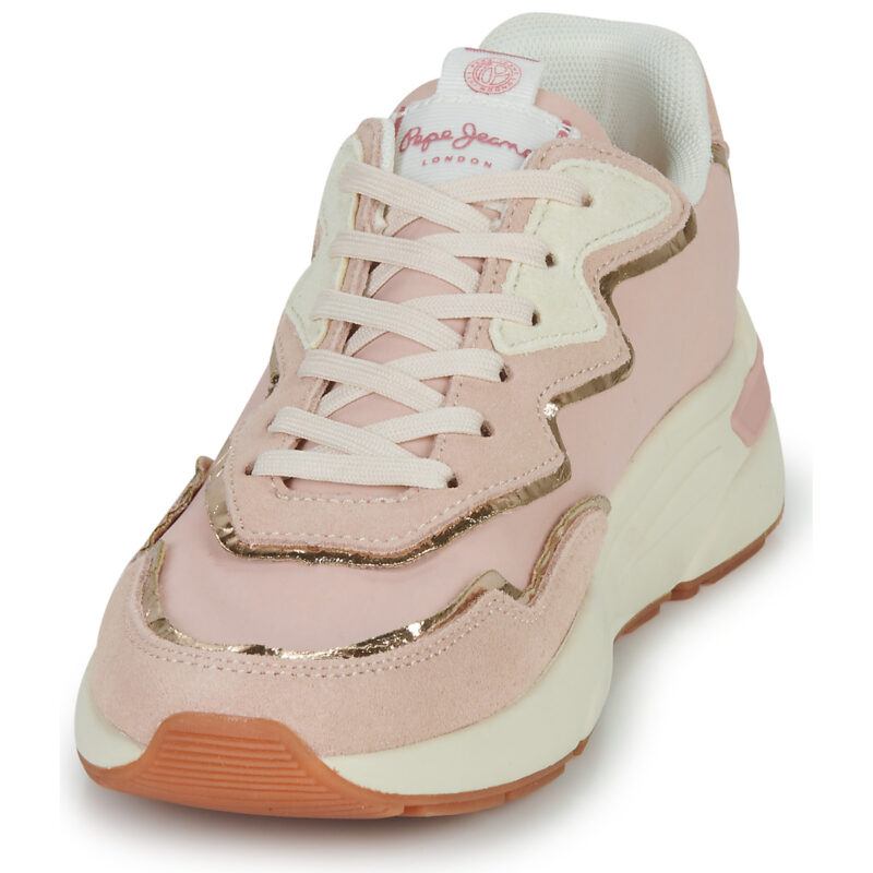 Baskets basses Pepe Jeans ARROW LIGHT rose clair pour femme - 3