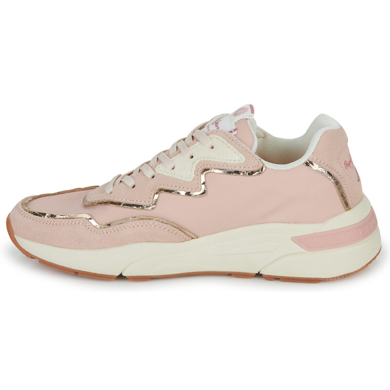 Baskets basses Pepe Jeans ARROW LIGHT rose clair pour femme - 4