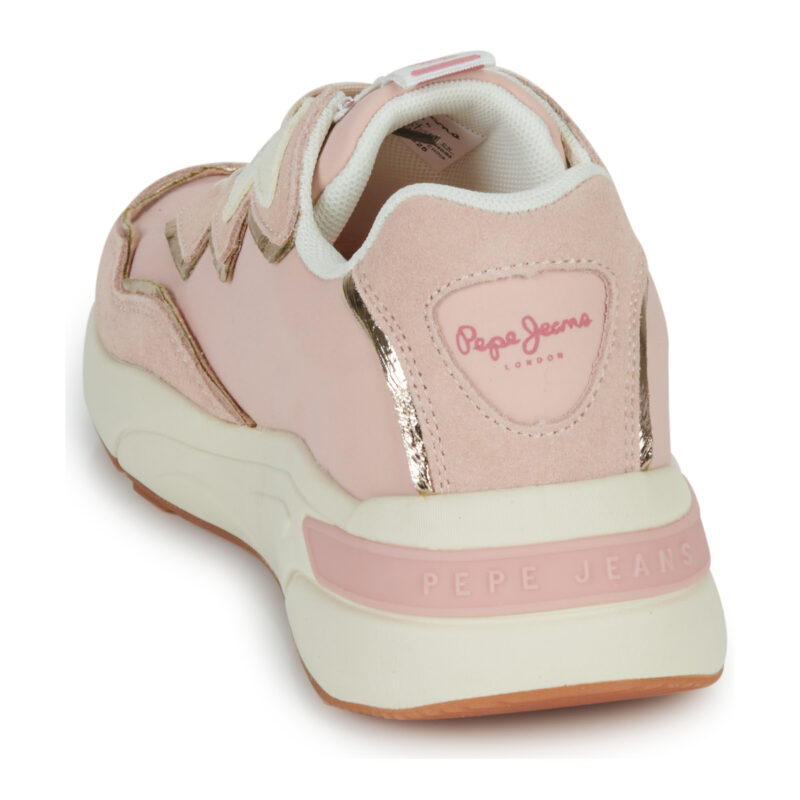 Baskets basses Pepe Jeans ARROW LIGHT rose clair pour femme - 5