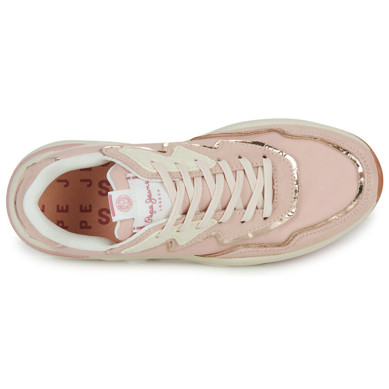 Baskets basses Pepe Jeans ARROW LIGHT rose clair pour femme - 6