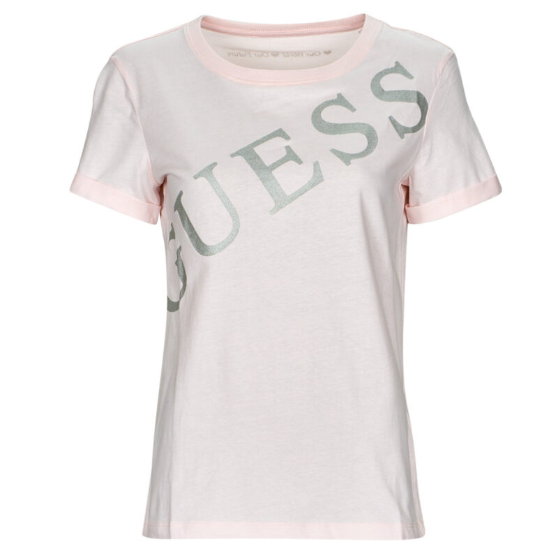 T-Shirt Guess SS CN BENITA TEE Rosa T-shirt maniche corte Donna - 1