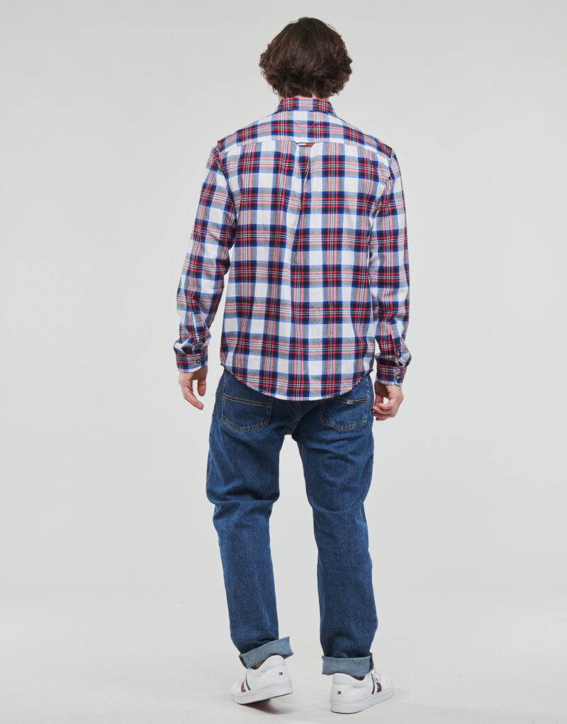 Camicia a maniche lunghe Tommy Jeans TJM RELAXED FLANNEL SHIRT Multicolore Camicie a maniche lunghe Uomo - 4