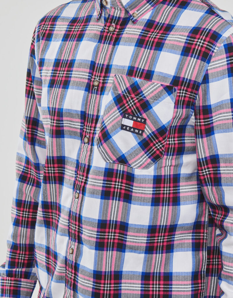 Camicia a maniche lunghe Tommy Jeans TJM RELAXED FLANNEL SHIRT Multicolore Camicie a maniche lunghe Uomo - 5