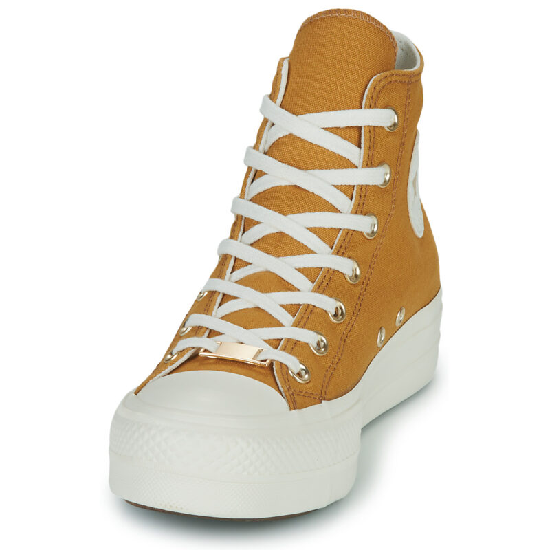 Converse CHUCK TAYLOR ALL STAR LIFT HI Giallo Sneakers alte Donna - 3