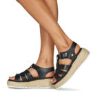 Betty London CAMELIA Nero Espadrillas Donna - 8