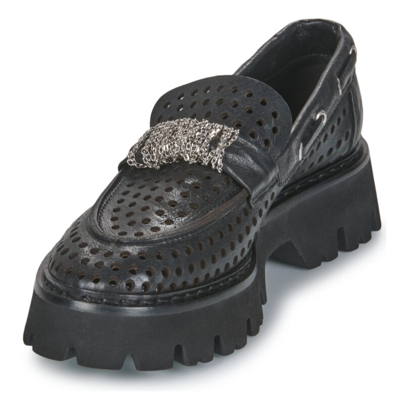 Fru.it 8152-999-ANFIBIO-NERO-NIKEL Nero Mokassins Damen - 3