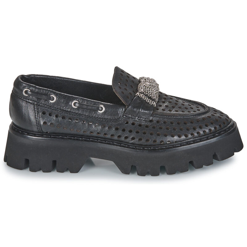 Fru.it 8152-999-ANFIBIO-NERO-NIKEL Nero Mokassins Damen - 4