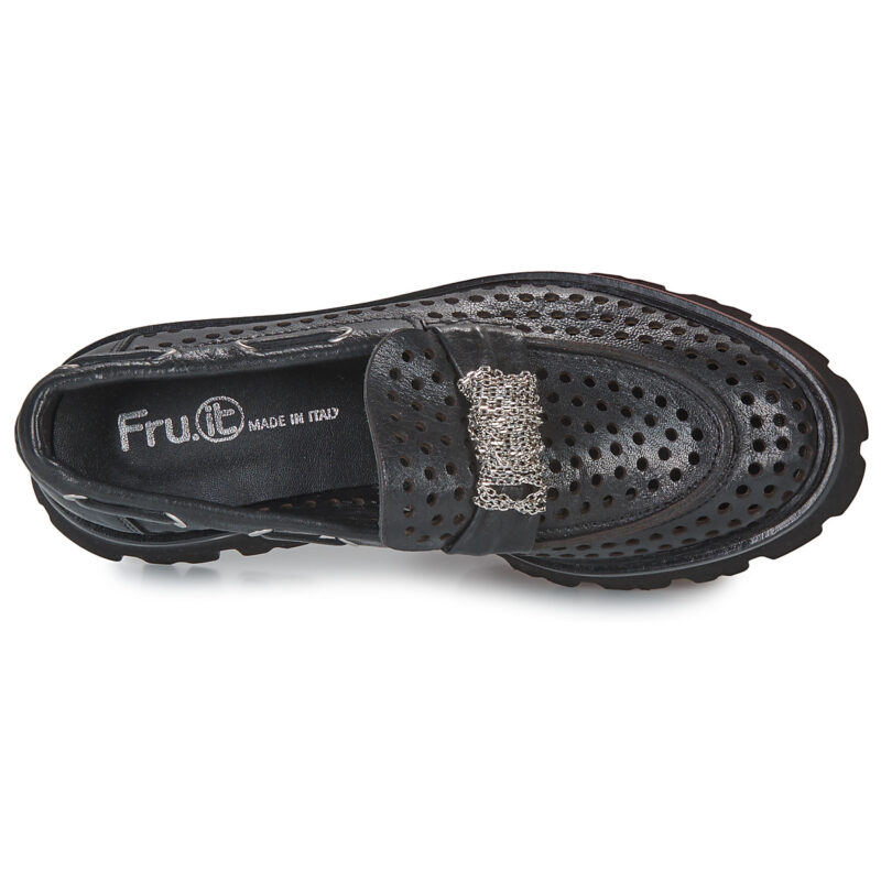Fru.it 8152-999-ANFIBIO-NERO-NIKEL Nero Mokassins Damen - 6