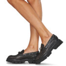 Fru.it 8152-999-ANFIBIO-NERO-NIKEL Nero Mokassins Damen - 8