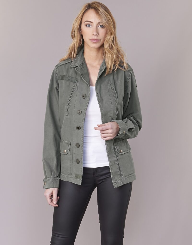 Jacke Le Temps des Cerises PARTOJI Khaki Damenjacken - 2
