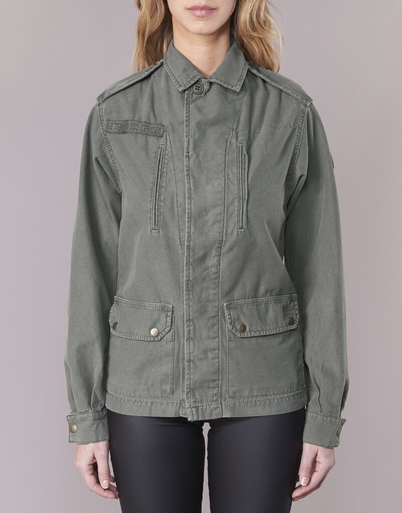 Jacke Le Temps des Cerises PARTOJI Khaki Damenjacken - 4