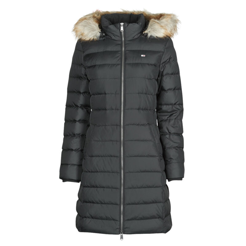 Doudoune &agrave; capuche Tommy Jeans TJW ESSENTIAL noire pour femme - Taille 1