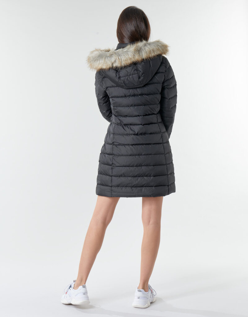 Doudoune &agrave; capuche Tommy Jeans TJW ESSENTIAL noire pour femme - Taille 4