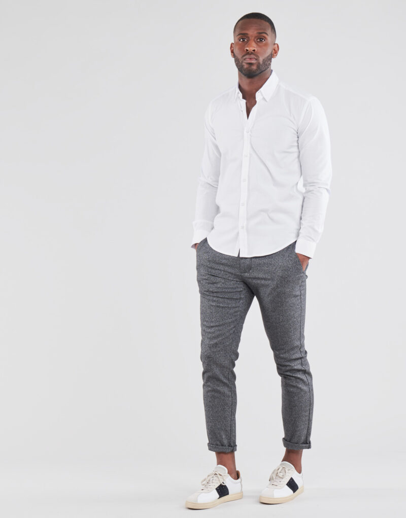 Camicia a maniche lunghe BOTD OMAN Bianco Camicie a maniche lunghe Uomo - 3