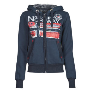 Felpe con cappuccio  Geographical Norway  FARLOTTE  Blu -  Felpe con cappuccio Abbigliamento Donna