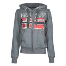 Sweat &agrave; capuche Geographical Norway FARLOTTE Gris Sweat &agrave; capuche Femme - 1