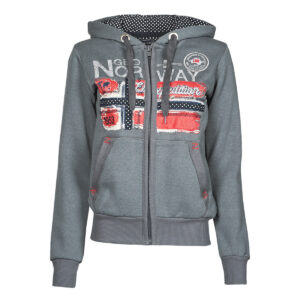 Felpe con cappuccio  Geographical Norway  FARLOTTE  Grigio -  Felpe con cappuccio Abbigliamento Donna