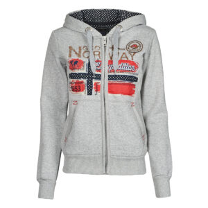 Felpe con cappuccio  Geographical Norway  FARLOTTE  Grigio -  Felpe con cappuccio Abbigliamento Donna