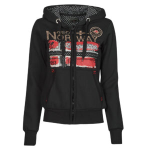 Felpe con cappuccio  Geographical Norway  FARLOTTE  Nero -  Felpe con cappuccio Abbigliamento Donna