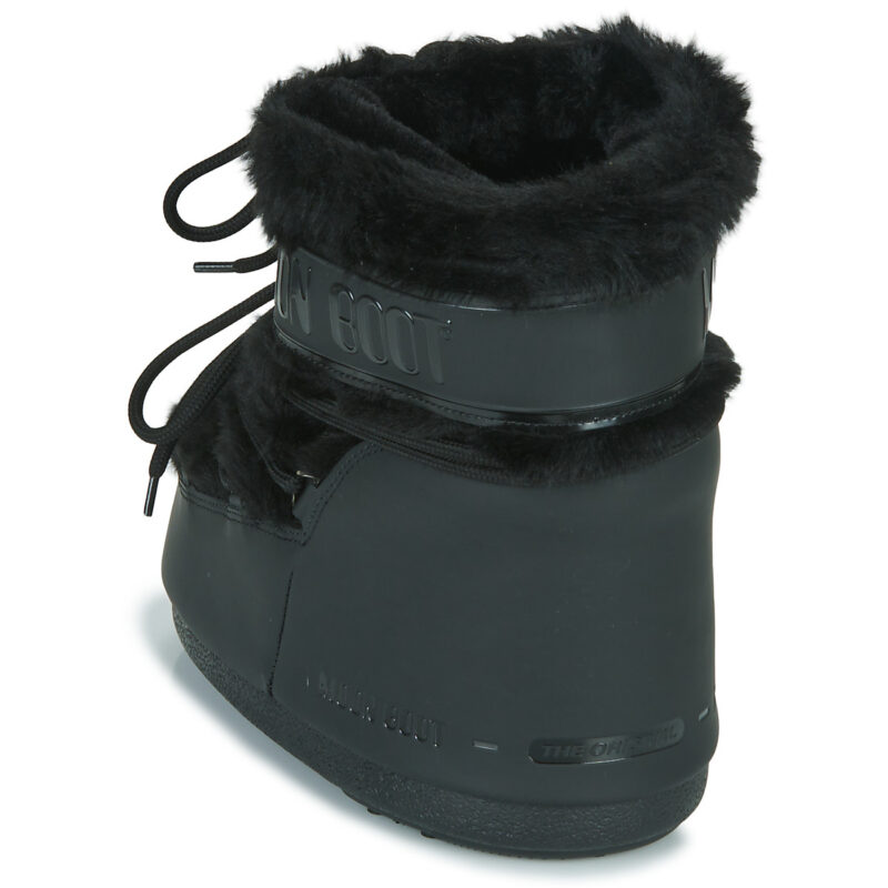 Moon Boot Moon Boot Icon Low Faux Fur Nero Scarpe da neve Donna - 5