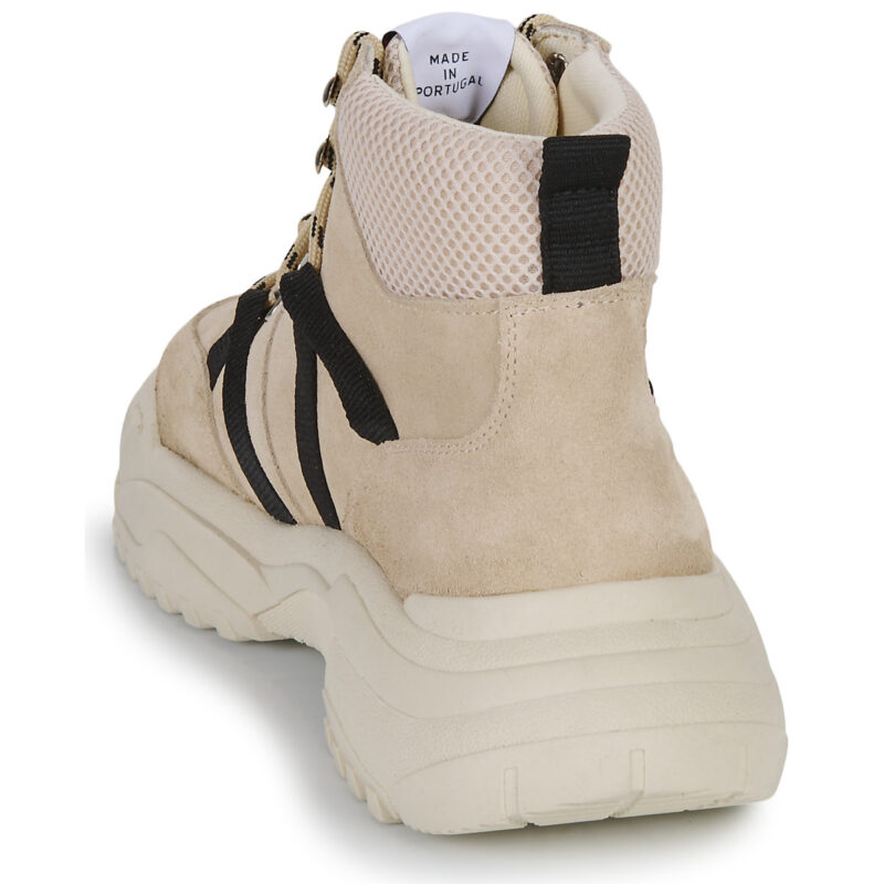 Yurban PALERMO Beige High-Top-Sneaker f&uuml;r Damen - Gr&ouml;&szlig;e 5