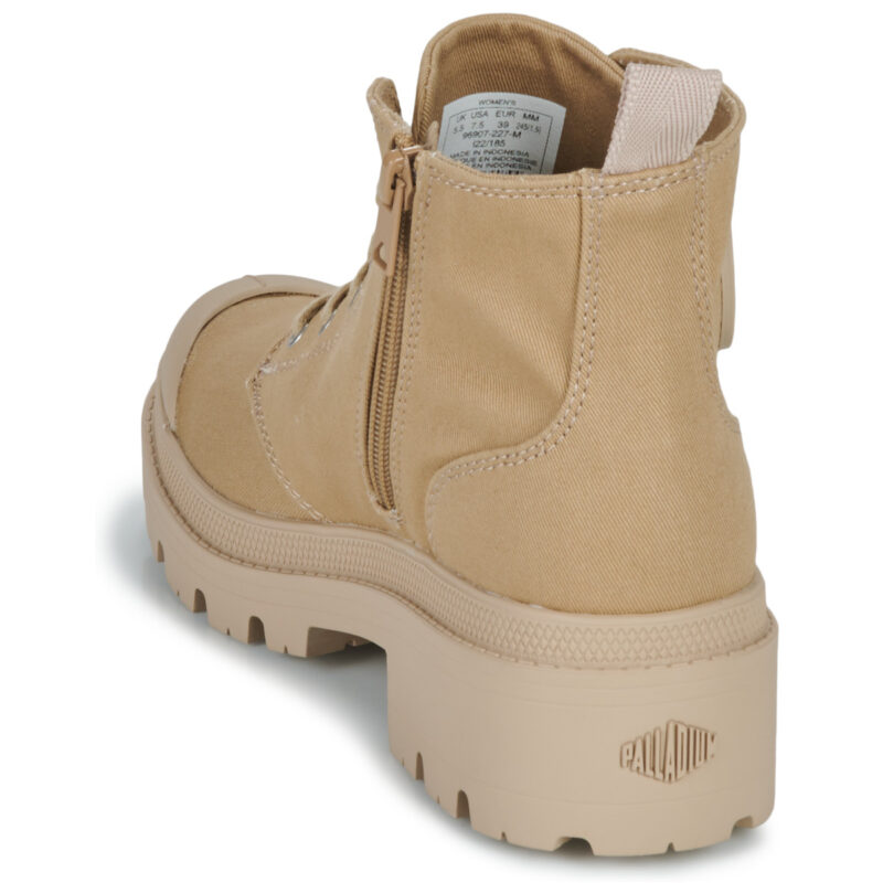Palladium  PALLABASE TWILL  Beige -  Sneakers alte Donna - 5