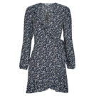 Abito corto Only ONLCARLY L/S WRAP SHORT DRESS Marine Abiti corti Donna - 1