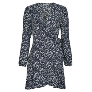 Abito corto  Only  ONLCARLY L/S WRAP SHORT DRESS  Marine -  Abiti corti Donna