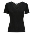 Camisetas Morgan Camiseta negra de manga corta DIWI para mujer - 1