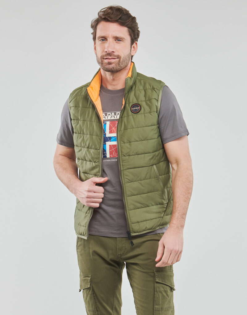Doudoune Napapijri ACALMAR VEST Kaki Doudounes Homme - 2