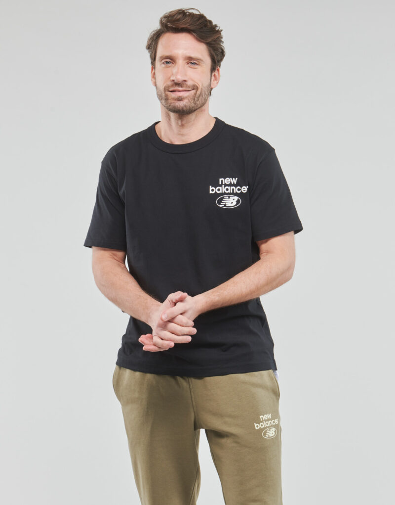 T-shirt New Balance Essentials Logo T-Shirt Nero T-shirt maniche corte Uomo - 2