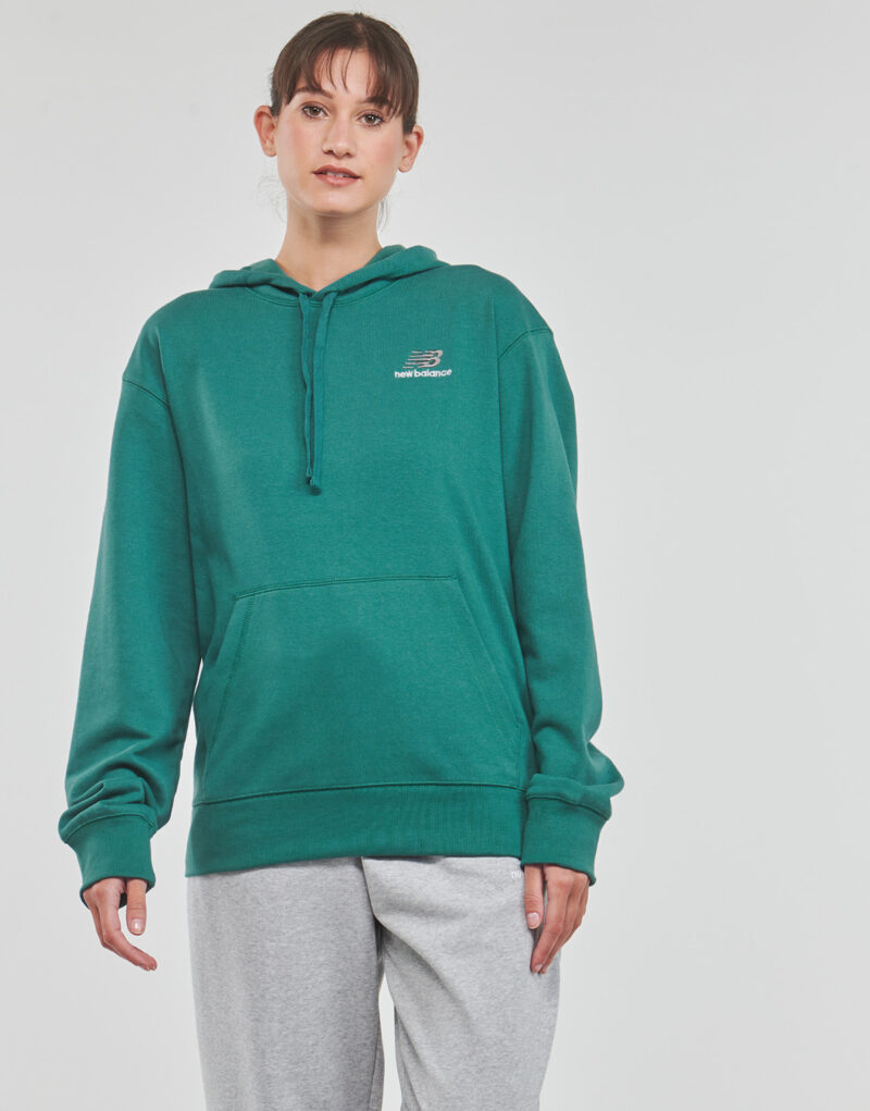 Felpe con cappuccio New Balance Uni-ssentials French Terry Hoodie Verde Felpe con cappuccio Uomo - 2